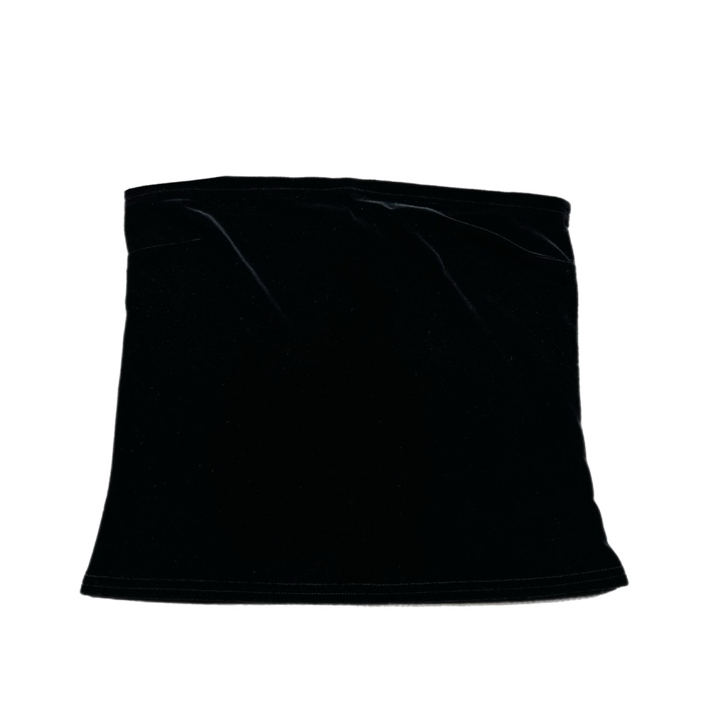 VTG Y2K Scott McClintock Black Jersey Velvet Tube Top L